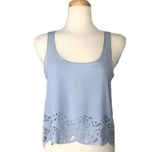 Brandy Melville laser cut tank in lilac